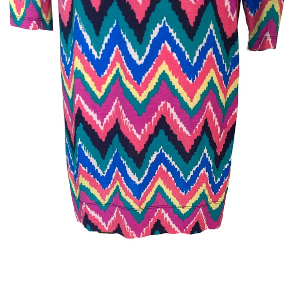 Lilly Pulitzer Gretchen Knit Dress in Hearts a Flutter Slip Chevron Print - M - Picture 9 of 13